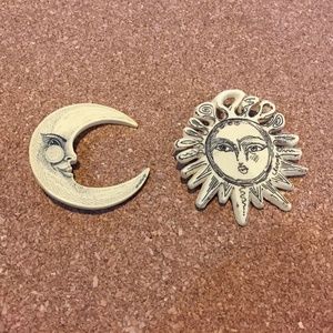 Sun and Moon Pins